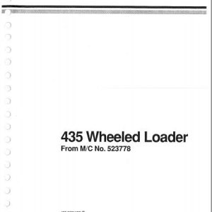 JCB Wheeled Loader 435 Sevice Manual 1