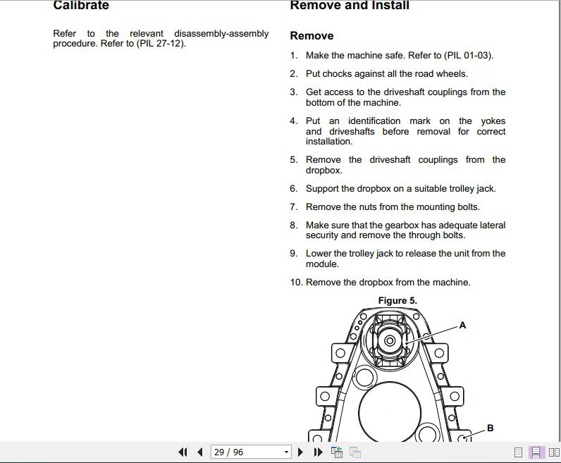 JCB Wheeled Loader Wheel End Dropbox Sevice Manual 3