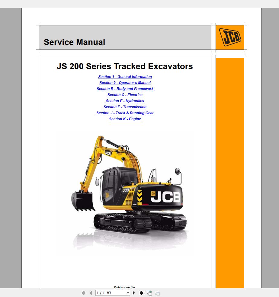 JCB Service Manual All New Models 102018 DVD14 3