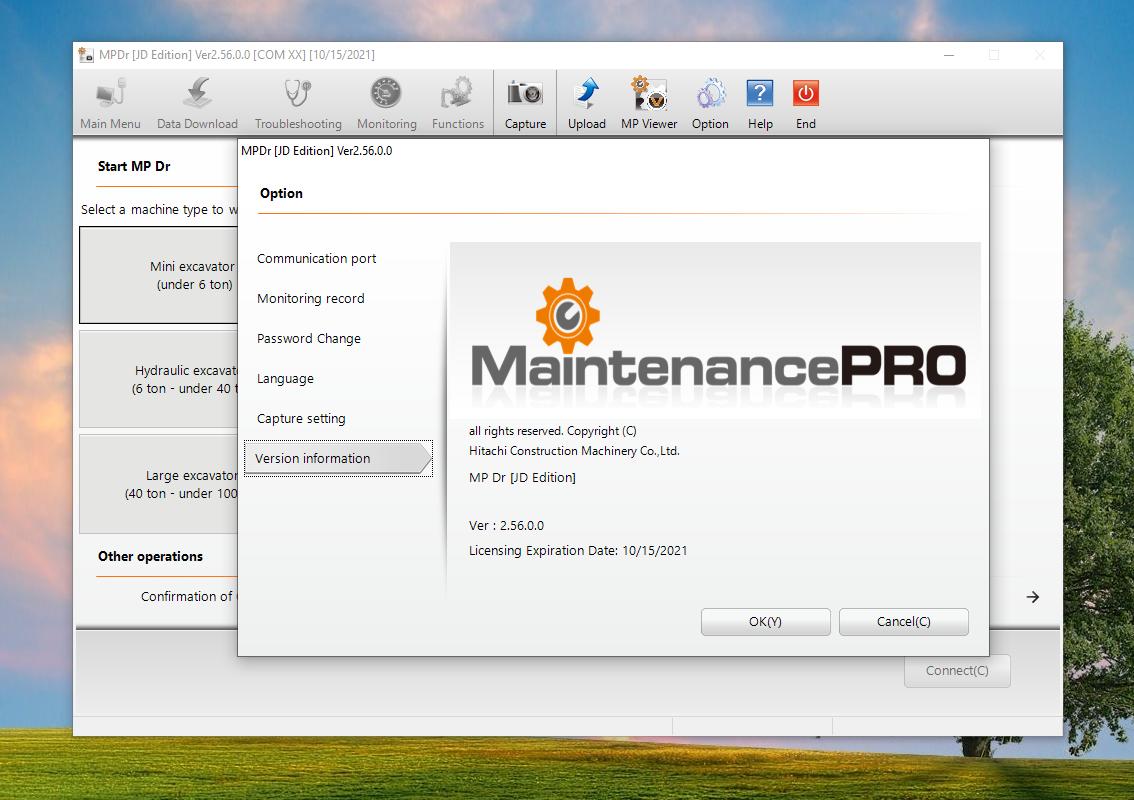 John Deere Hitachi Construction Machinery MPDr Ver 256001
