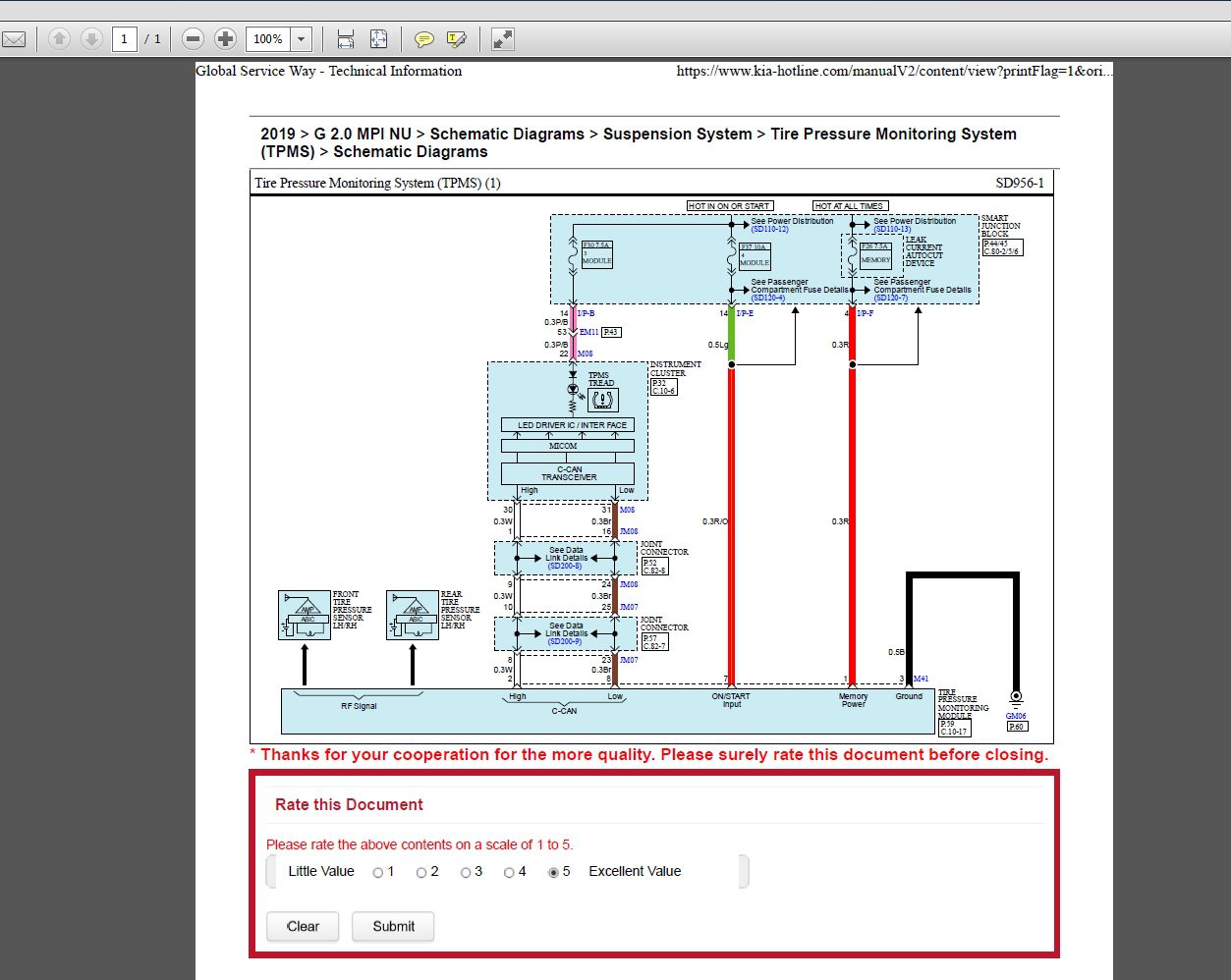 KIA Cerato 2019 G 2.0 MPI NU Schematic Diagrams 7