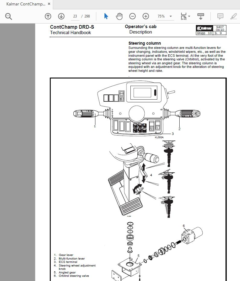 Kalmar ContChamp Onderhoud DRD GB DRD S Technical Handbook 2