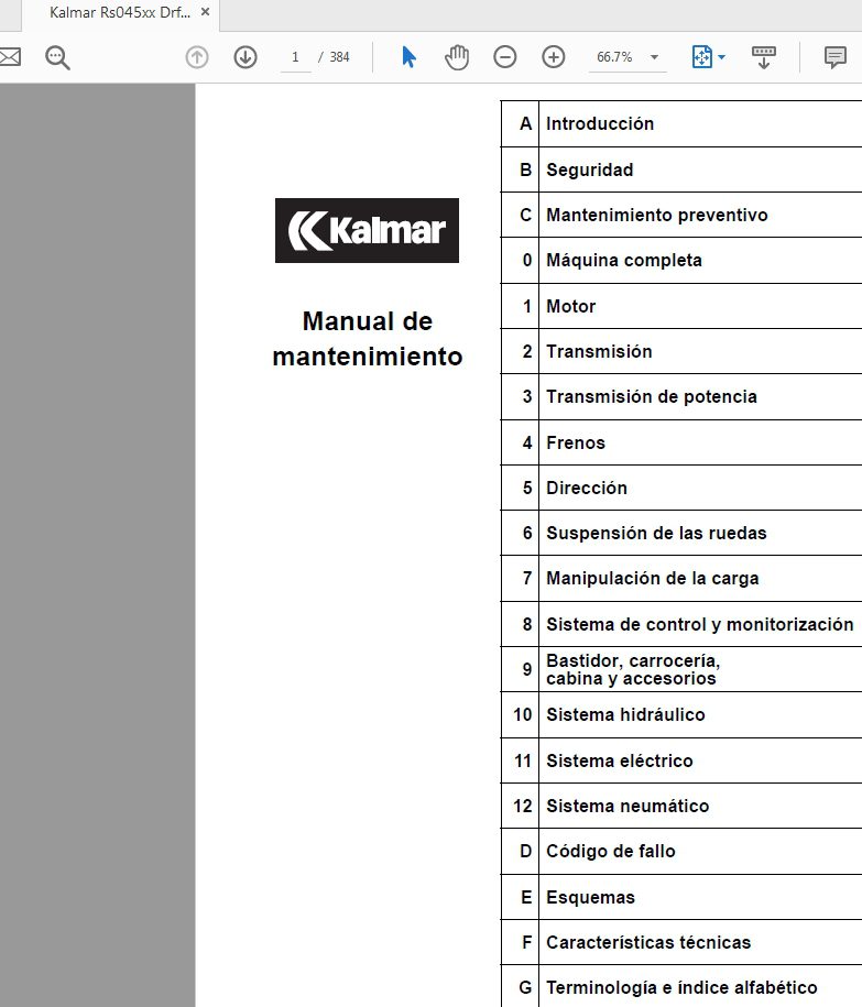 Kalmar DRF 400–450 Service Manual UDRF03.01ES 1