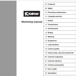 Kalmar DRF 400–450 Workshop Manual VDRF03.01GB 1