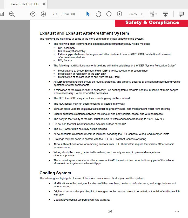 Kenworth T880 PDF Body Builder Manual 2016 3