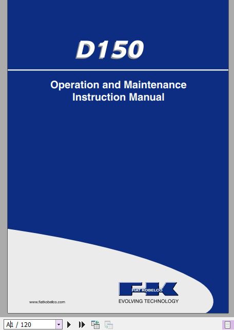 Kobelco Bulldozer D150 Tier 2 Operator Manual 1