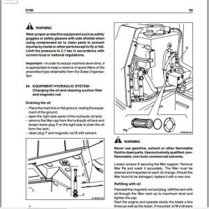 Kobelco Bulldozer D150 Tier 2 Operator Manual 4