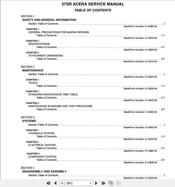 Kobelco Crawler Excavator 27SR Acera Tier 4 Compact Service Manual 2