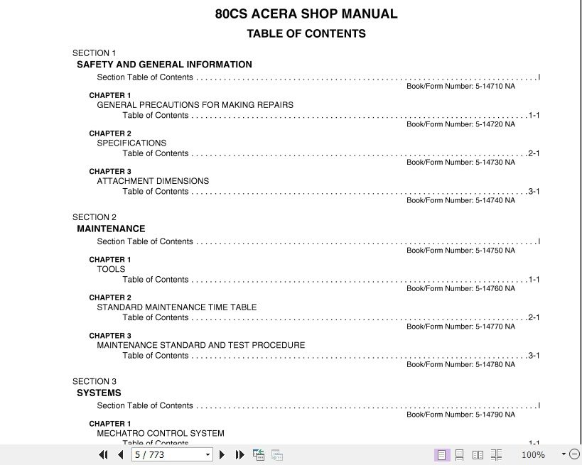 Kobelco Crawler Excavator 80CS Acera Tier 4 Shop Manual 2