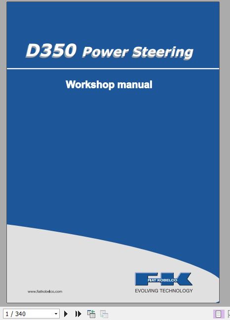 Kobelco Dozer D350 Power Steering Workshop Manual 1