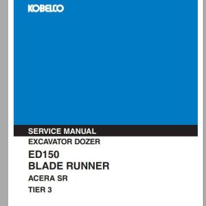 Kobelco Dozer ED150 Blade Runner Acera SR Tier 3 Power Steering Service Manual 1