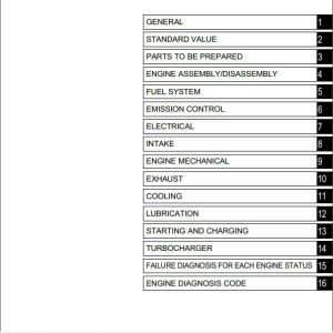 Kobelco Engine Hino Diesel J08E TM Workshop Manual 2