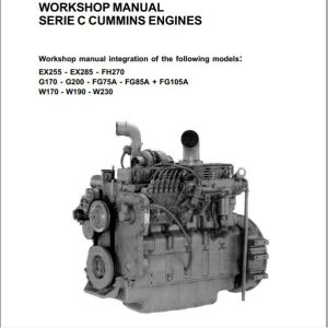 Kobelco Engine Serie C Cummins Engines Workshop Manual 1