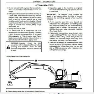 Kobelco Excavator 215SR Acera Tier 3 Operators Manual 4