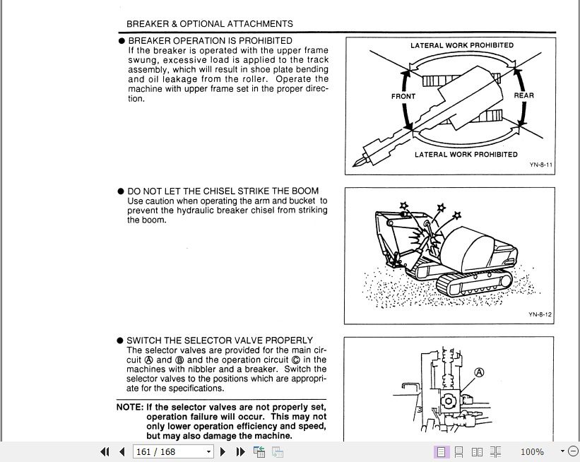 Kobelco Excavator SK100 SK100L Operators Manual 4