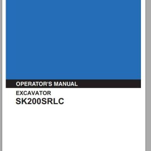 Kobelco Excavator SK200SRLC Operators Manual 1