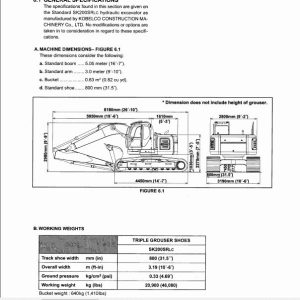 Kobelco Excavator SK200SRLC Operators Manual 4