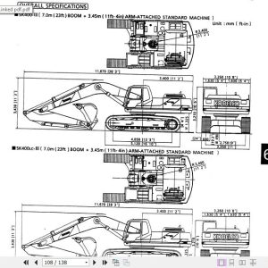 Kobelco Excavator SK400 III SK400LC III Operators Manual 3