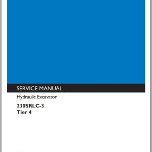 Kobelco Hdraulic Excavator 230SRLC 3 Tier 4 Service Manual 1