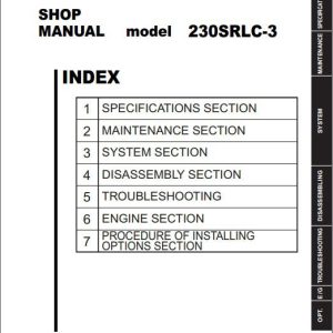 Kobelco Hdraulic Excavator 230SRLC 3 Tier 4 Service Manual 2