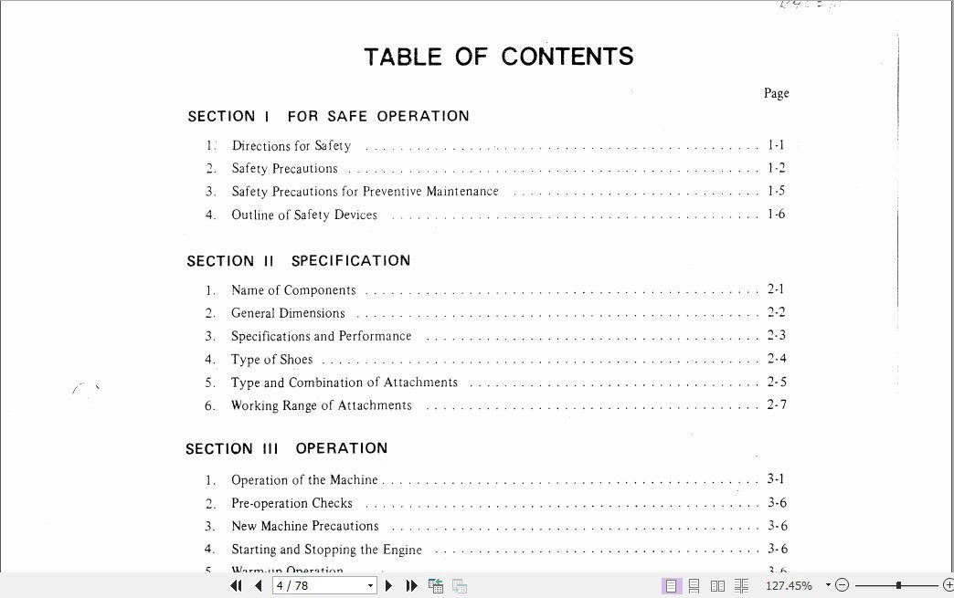 Kobelco Hydraulic Excavator K903 II Operators Manual 2