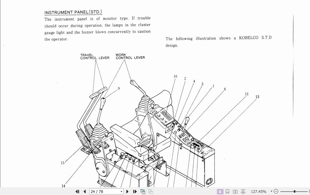 Kobelco Hydraulic Excavator K903 II Operators Manual 3