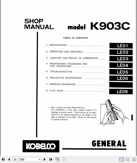 Kobelco Hydraulic Excavator K903C Service Manual 2