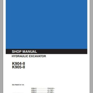 Kobelco Hydraulic Excavator K904 II K905 II Service Manual 1