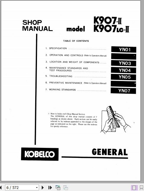 Kobelco Hydraulic Excavator K907 II K907LC II Service Manual 2