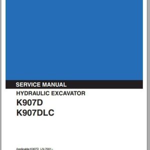 Kobelco Hydraulic Excavator K907D K907DLC Service Manual 1