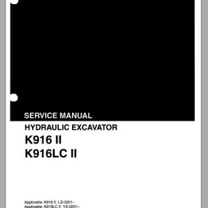 Kobelco Hydraulic Excavator K916 II K916LC II Service Manual 1
