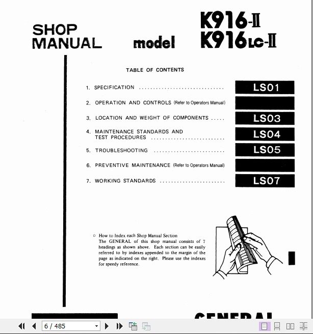 Kobelco Hydraulic Excavator K916 II K916LC II Service Manual 2