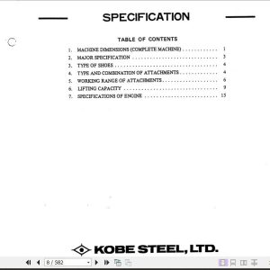 Kobelco Hydraulic Excavator K916 K916LC Service Manual 2 Copy