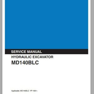 Kobelco Hydraulic Excavator MD140BLC Service Manual 1