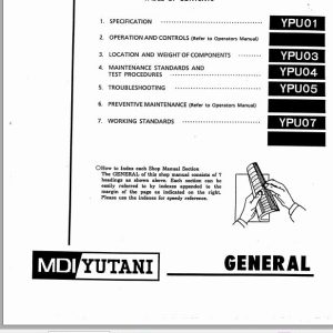 Kobelco Hydraulic Excavator MD140C Service Manual 2