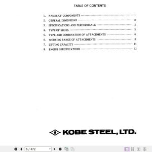 Kobelco Hydraulic Excavator MD180LC Service Manual 2