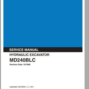 Kobelco Hydraulic Excavator MD200BLC Service Manual 1
