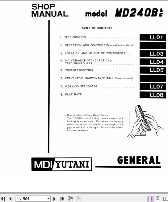 Kobelco Hydraulic Excavator MD200BLC Service Manual 2
