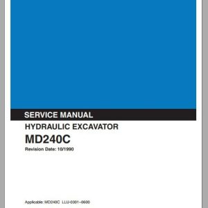 Kobelco Hydraulic Excavator MD240C Service Manual 1