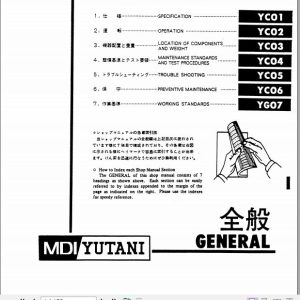 Kobelco Hydraulic Excavator MD300C Service Manual 2