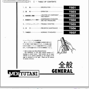 Kobelco Hydraulic Excavator MD400LC Service Manual 2