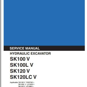 Kobelco Hydraulic Excavator SK100V SK100LV SK120V SK120LCV Service Manual 1