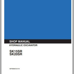 Kobelco Hydraulic Excavator SK15SR SK20SR Shop Manual 1