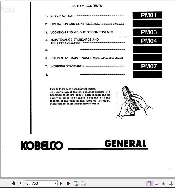Kobelco Hydraulic Excavator SK15SR SK20SR Shop Manual 2