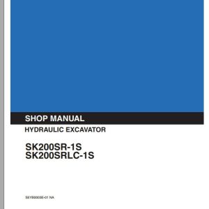 Kobelco Hydraulic Excavator SK200SR 1S SK200SRLC 1S I Service Manual 1