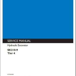 Kobelco Hydraulic Excavator SK210 9 Tier 4 Service Manual 1