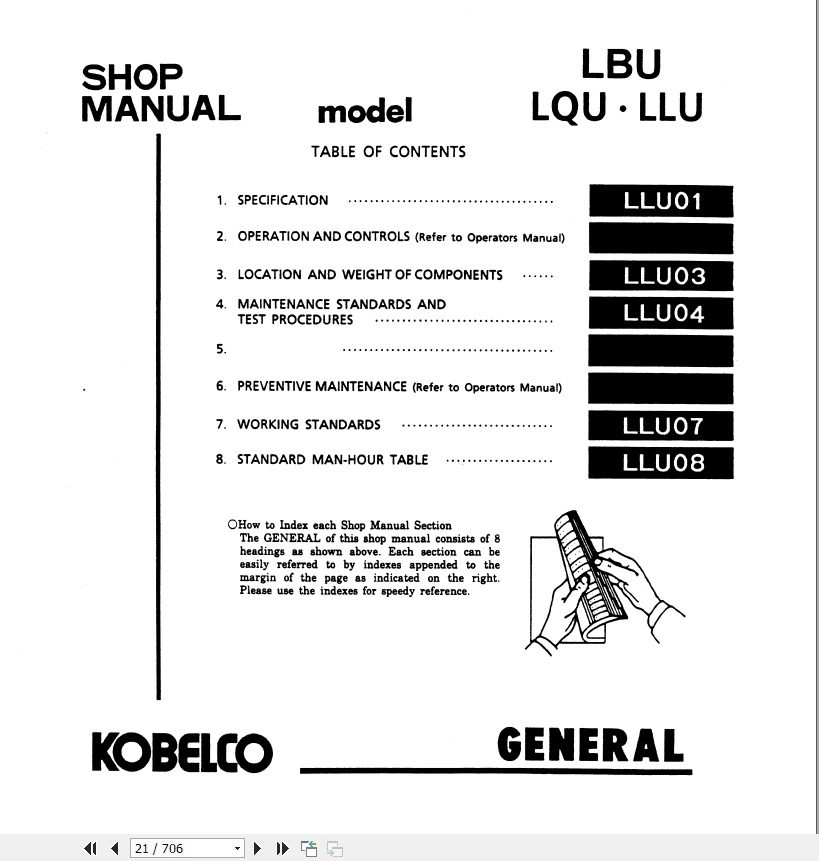 Kobelco Hydraulic Excavator SK270LC IV Shop Manual 2