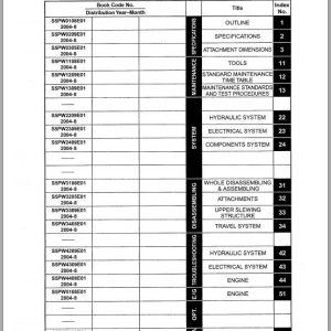 Kobelco Hydraulic Excavator SK30SR 3 SK35SR 3 Service Manual 2