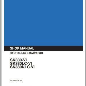 Kobelco Hydraulic Excavator SK330 VI SK330LC VI SK330NLC VI Shop Manual 1