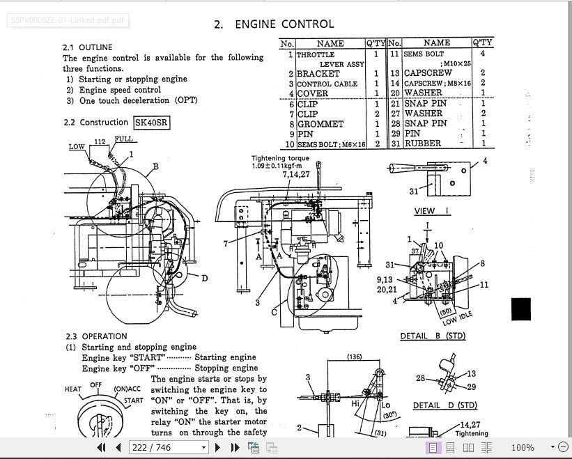 Kobelco Hydraulic Excavator SK40SR SK45SR Shop Manual 3